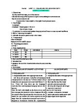 Giáo án Tiếng Anh Lớp 9 - Unit 11 Changing roles in society - Lesson 2 A closer look 1